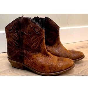 RARE Steve Madden Leather Cowboy Boots Size 9.5